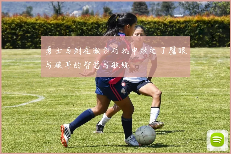 勇士马刺在激烈对抗中败给了鹰眼与狼耳的智慧与敏锐